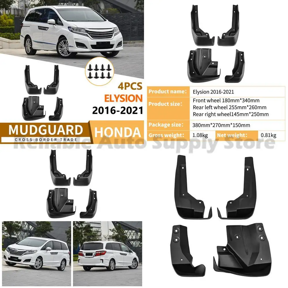 

For Honda Elysion Elysion 2016-2021 Mudguard Trim Front Rear Wheel Arch Cover Auto Accessories Premium Quality Durable Design Pe