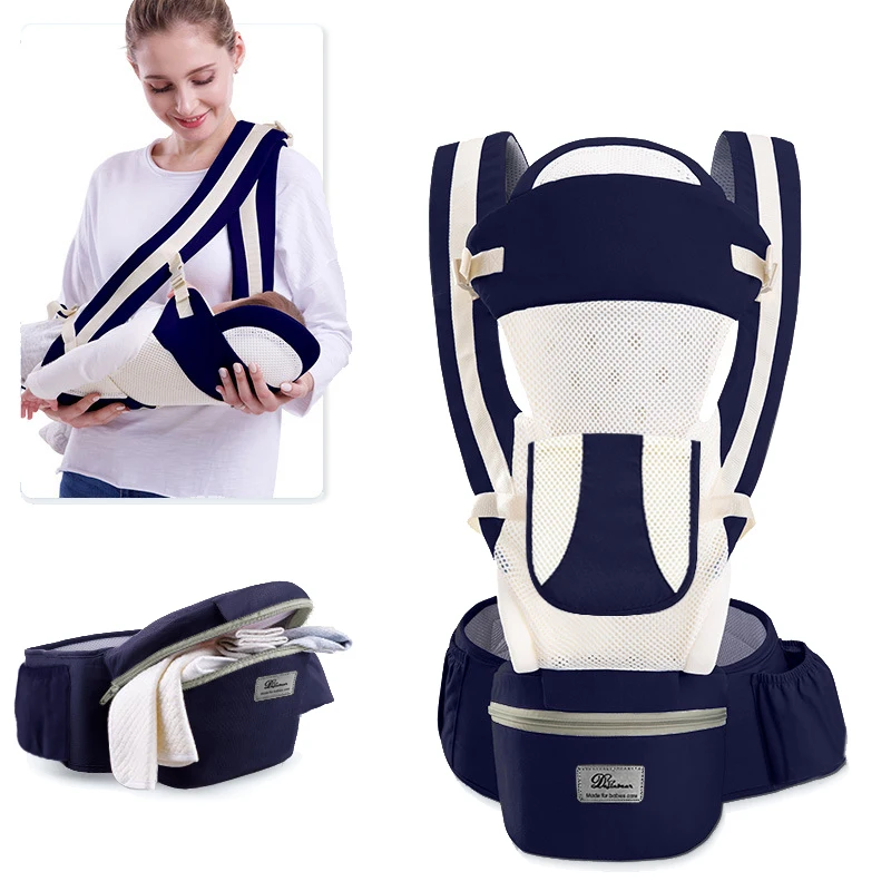 Newborn Ergonomic Baby Carrier Backpack Infant Baby Hipseat Carrier Front Facing Ergonomic Kangaroo Baby Wrap Sling Travel