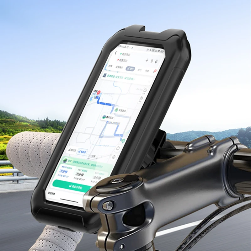 Mobile Phone Navigation Stand Motorcycle & Electric Vehicle Riding Stand Rainproof & Stable Mountain Bicycle Phone Stand view 5