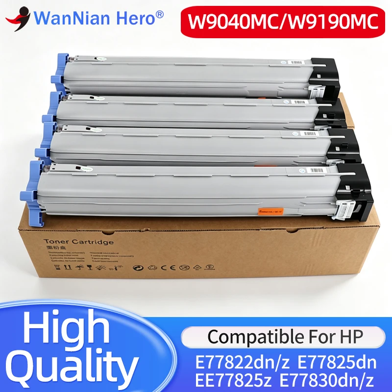 W9190MC W9191MC W9040MC Toner Cartridge Compatible for HP Color LaserJet MFP E77822dn E77822z E77825dn E77825z E77830dn Printer