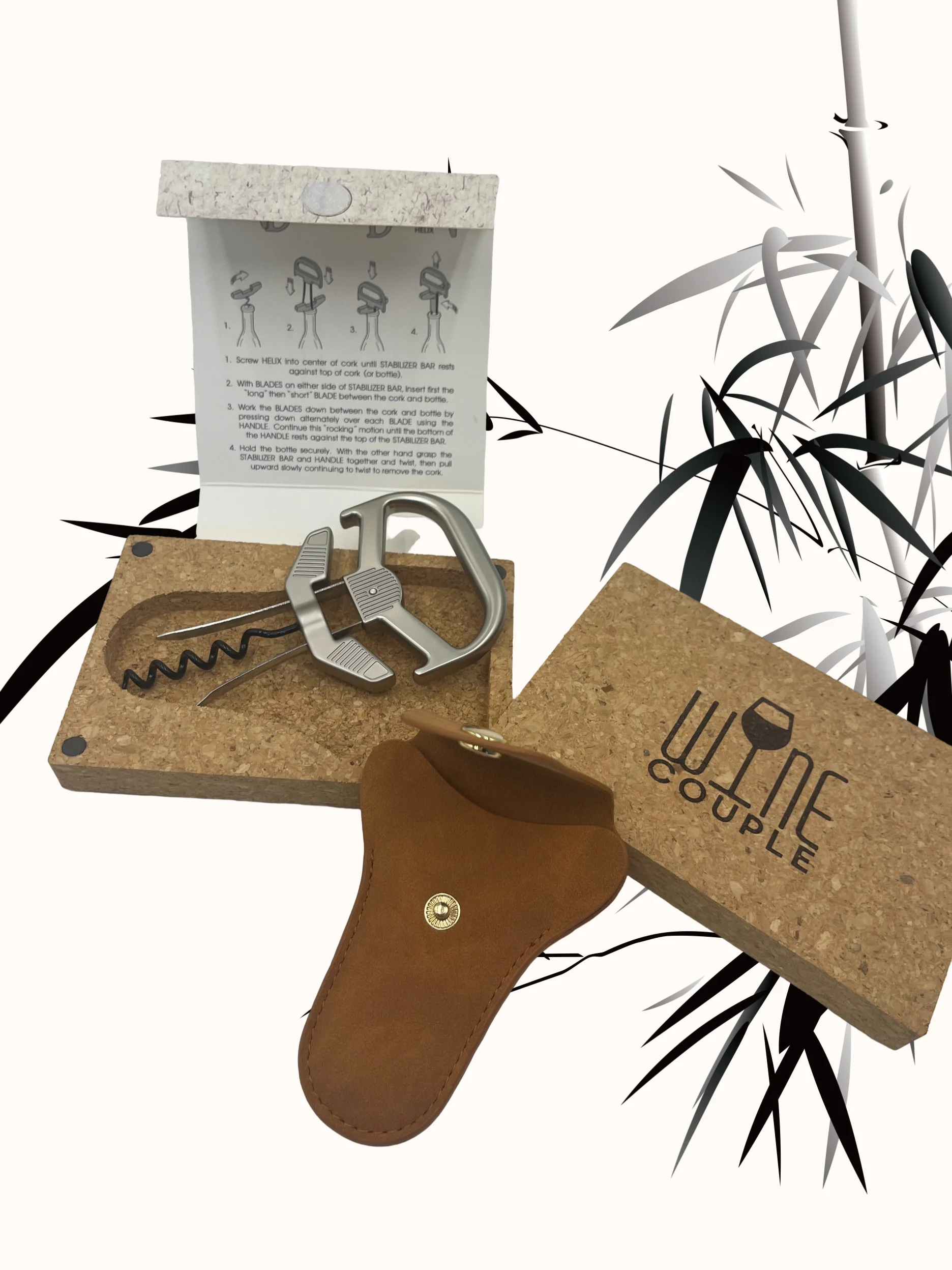 

Винный штопор с двумя зубцами для извлечения выдержанных и деликатных винных пробок — средство для удаления пробок с двумя зубцами, классическая винтажная открывалка для вина