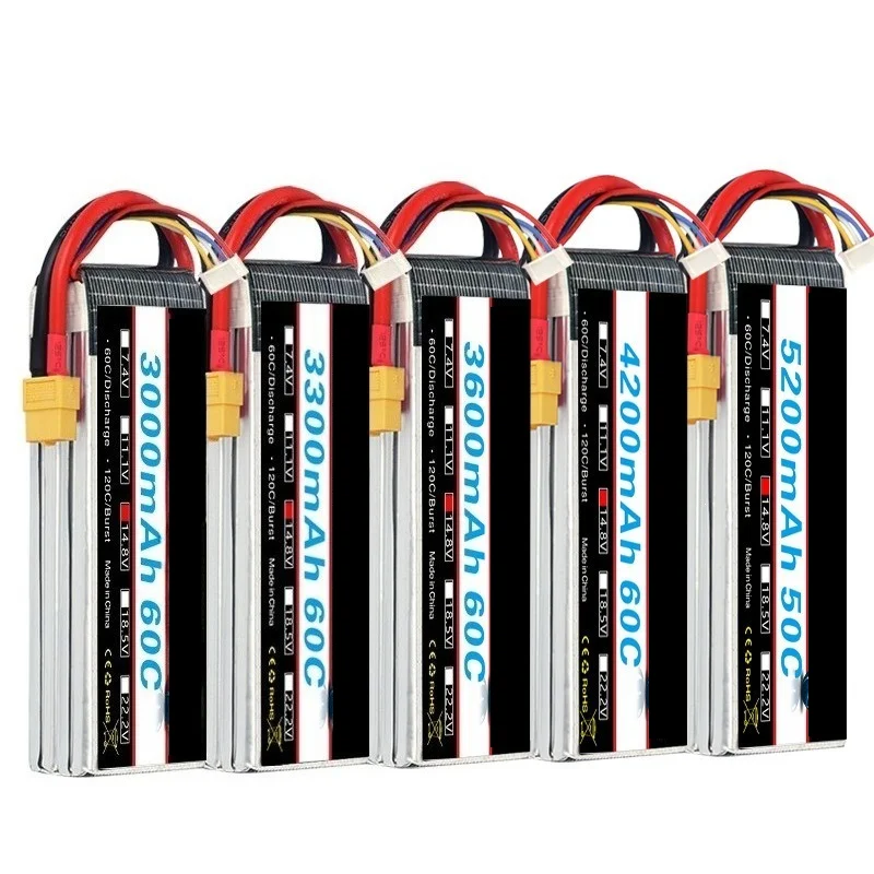 For Quadcopter Lipo Battery 3S 6S 3000mAh 5200mAh with T Plug High Capacity 11 1V 22 2V for RC Drone FPV Racing Airplane