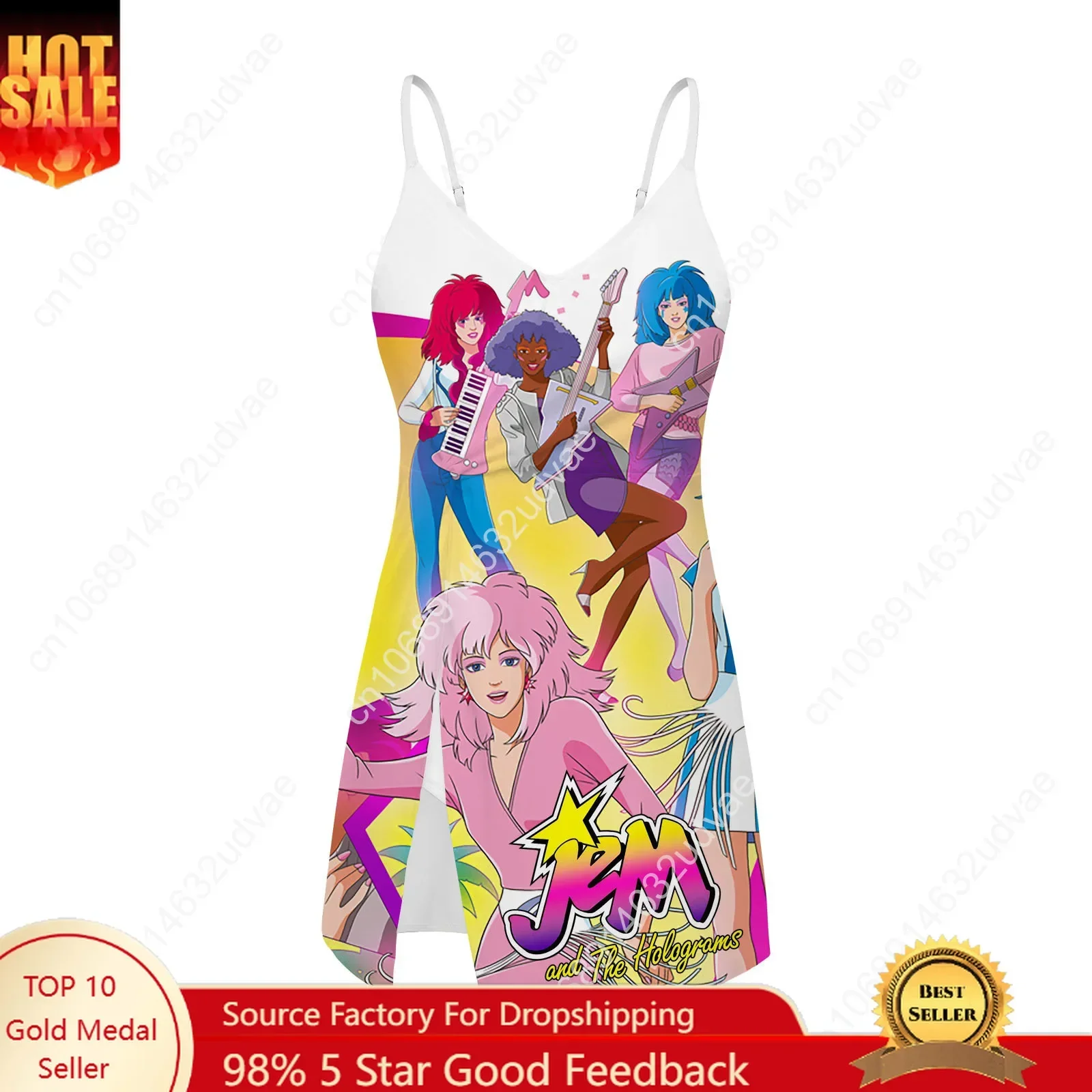 Jem and The Holograms Sling Dress Swimsuit Womens Bathing Suits Personalized Fashion Swimwear Pool Bikini Custom Made Beachwear