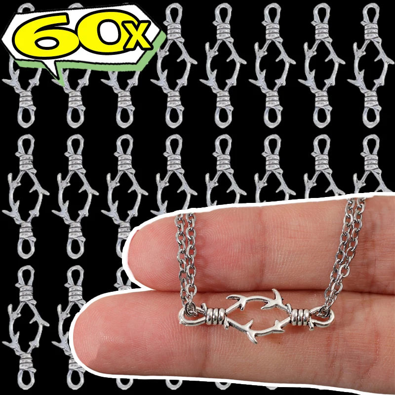 10-60Pcs Gothic Punk Pendants Spikes Charms 3D Metal Connectors DIY Jewelry Findings for Necklace Bracelet Making DIY Accessory