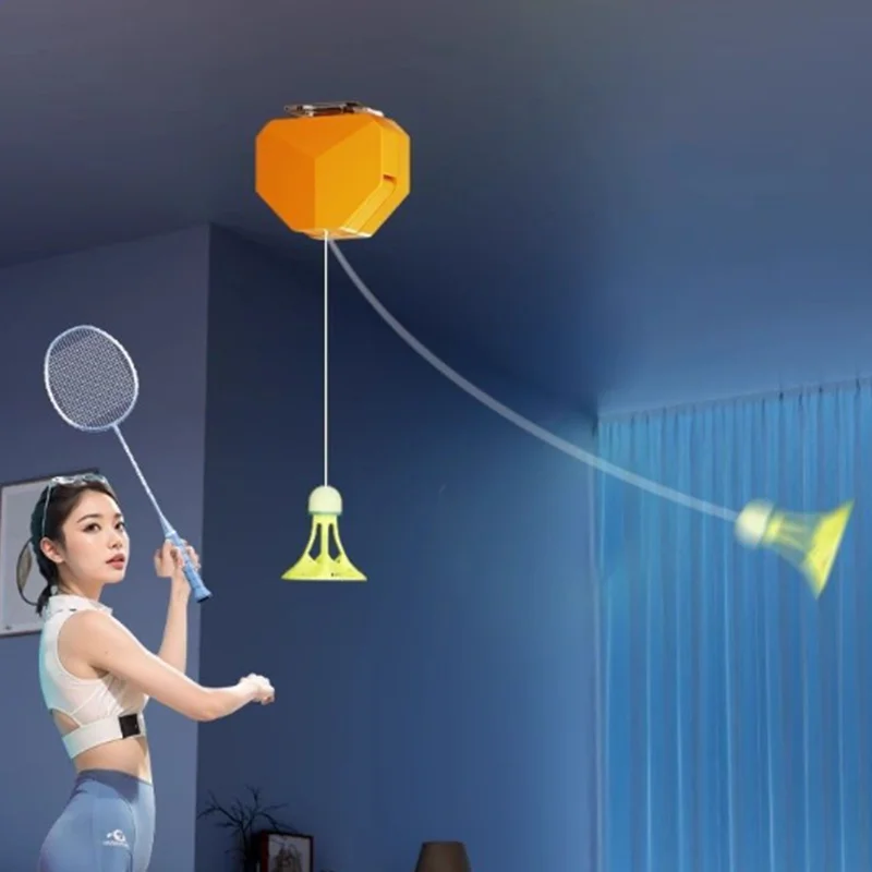 Adjustable Rebound Badminton Trainer Single Practice Swing Training Device Indoor Swings Trainer Portable Sports Equipment
