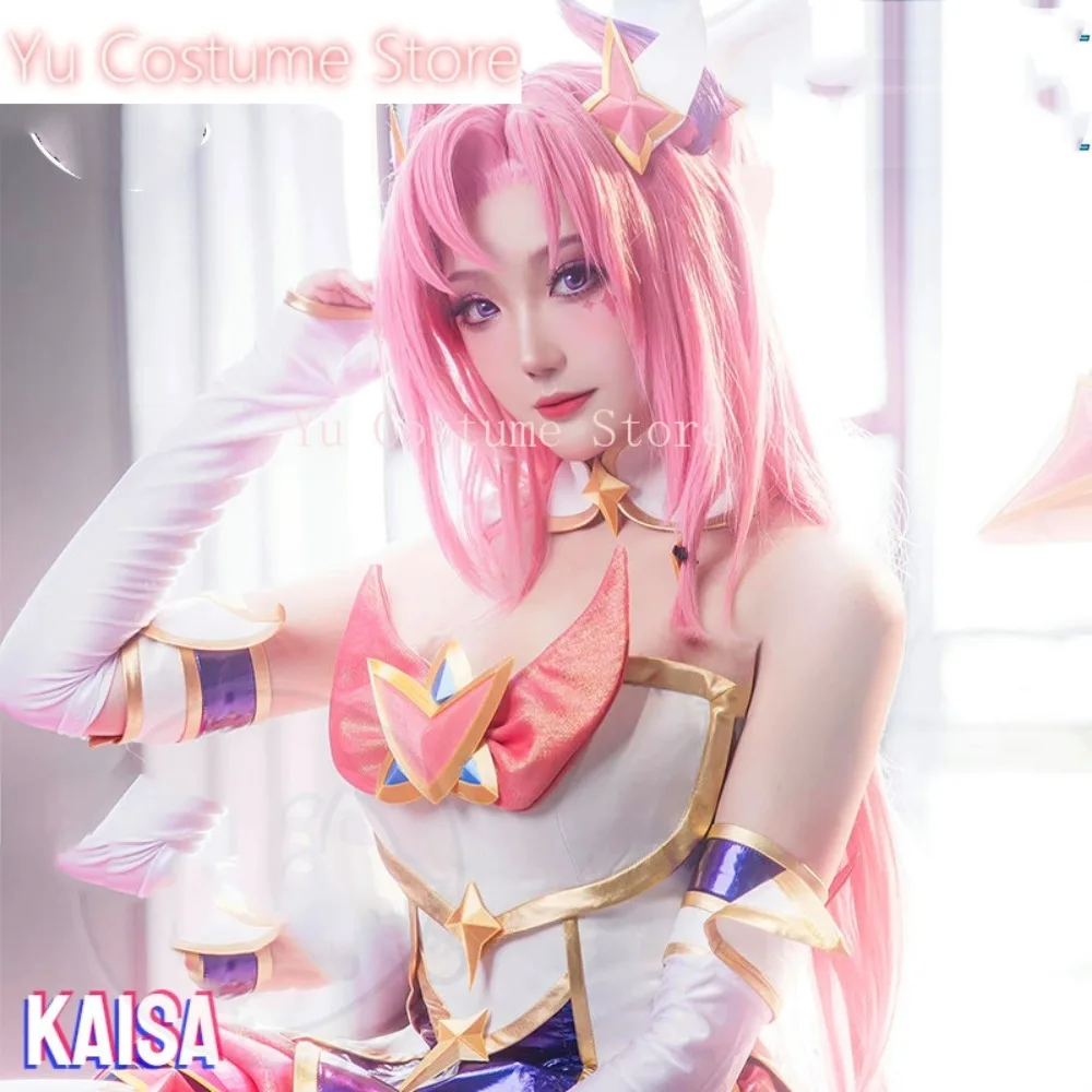 Yu Costume LOL Star Guardian Kaisa Cosplay Costume Cos Game Anime Party Uniform Hallowen Play Role Clothing New Full Set