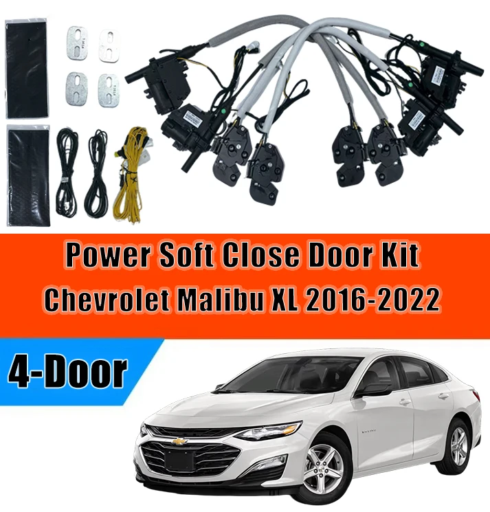 XCAR For Chevrolet Malibu XL 2016‑2022, Automatic Door Closing System with Electric Soft Close and Suction Lock