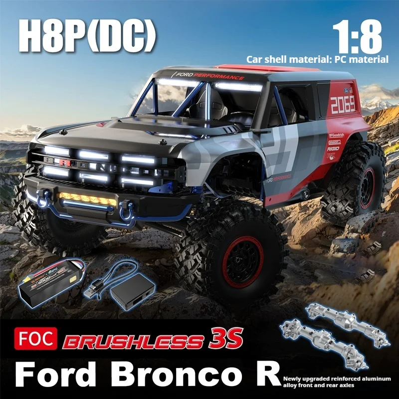 

Meijiaxin H8p Simulation Fierce Horse 1：8 Professional Rc Remote Control Brushless Four-Wheel Drive Off-Road Climbing Vehicle