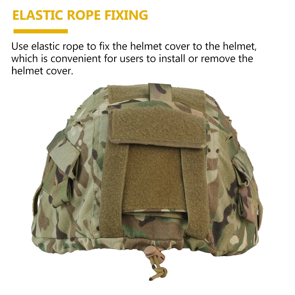 BOOIU тактический чехол для шлема, камуфляжный тканевый шлем для страйкбола для MICH2000, пейнтбол CS, аксессуары для уличных охотничьих шлемов