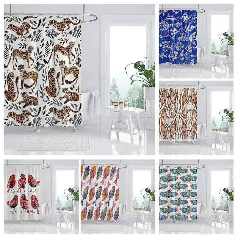 Waterproof fabric shower curtains Bathroom curtain accessories Bath curtain for shower 180x200cm 240*200 anime boho decoration