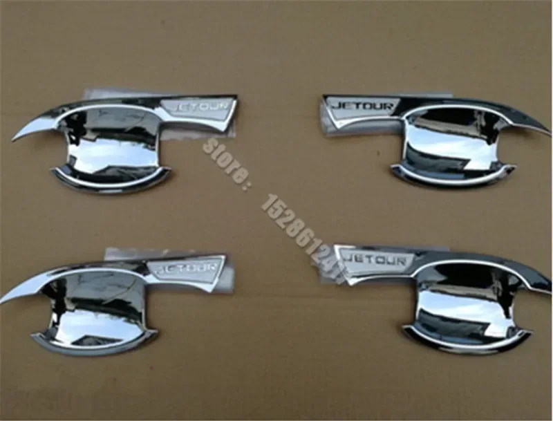 for JETOUR X70 PLUS 2021 2022 2023 Car styling ABS Chrome Door Handle Bowl Trim Door handle Protective covering Cover Trim