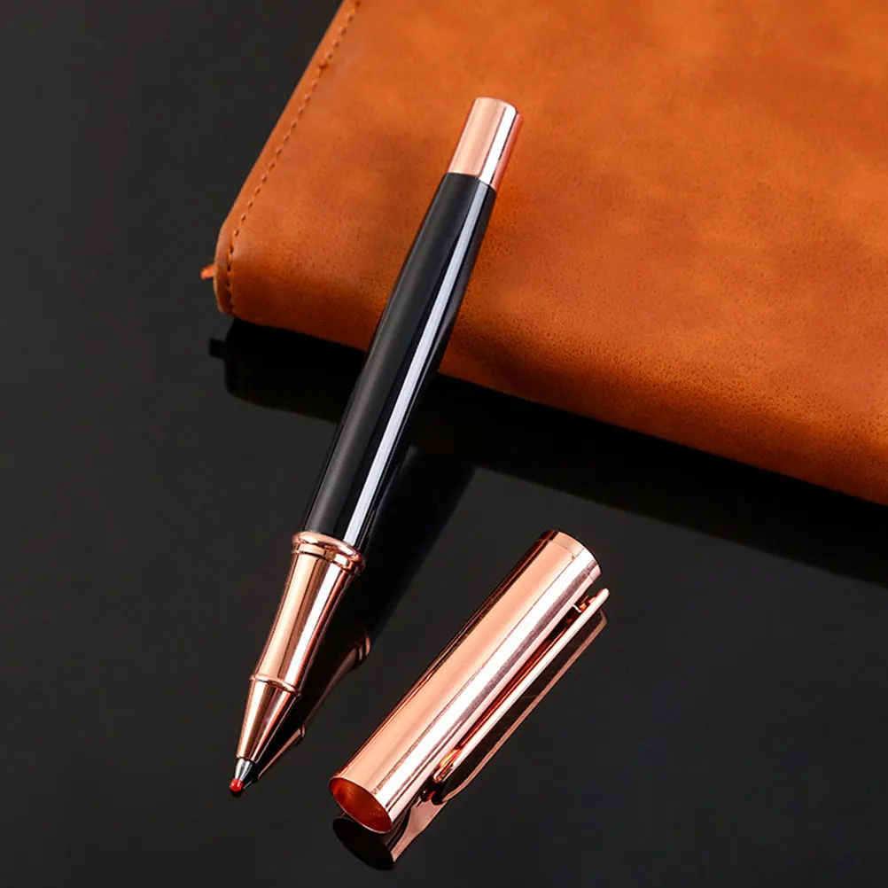 

Metal Gel Pen Blue Pens Nice Meeting Medium Point Conference Roller for Women Gift Business Events Miss