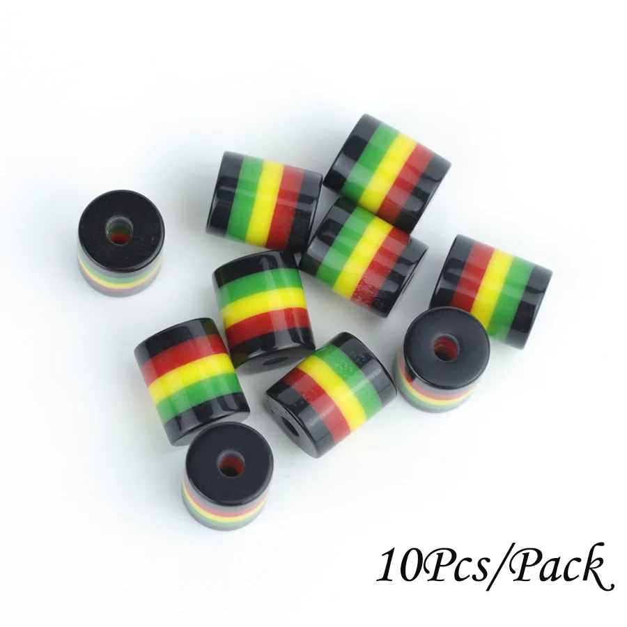 

Noter New 10Pcs/Pack 4 Colors Beads For Jewelry Making Small Hole Resin Loose Bead Accessories DIY Bracelet Necklace Wholesale