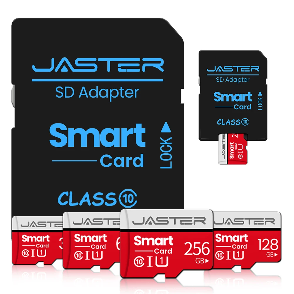JASTER Original Memory Card 64GB 32GB 16GB 8G High Speed SD Card Class 10 Reddish-gray Flash Card Mini TF Card For Samrtphone PC