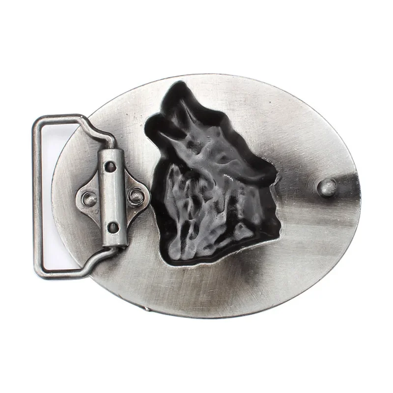 Western Wolf Alloy Belt Buckle