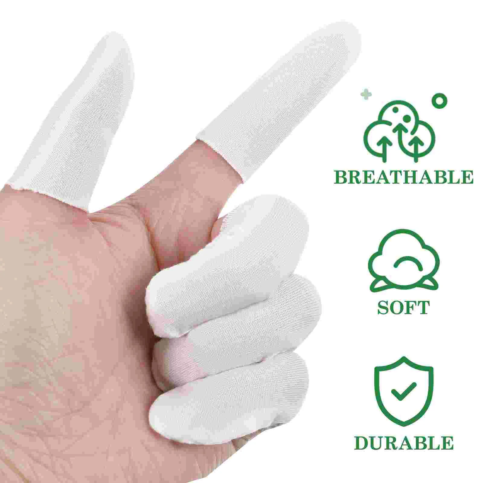 200pcs Cotton Finger Covers Thumb Sucking Stop for Kids Silicone Finger Protectors Finger Sleeves