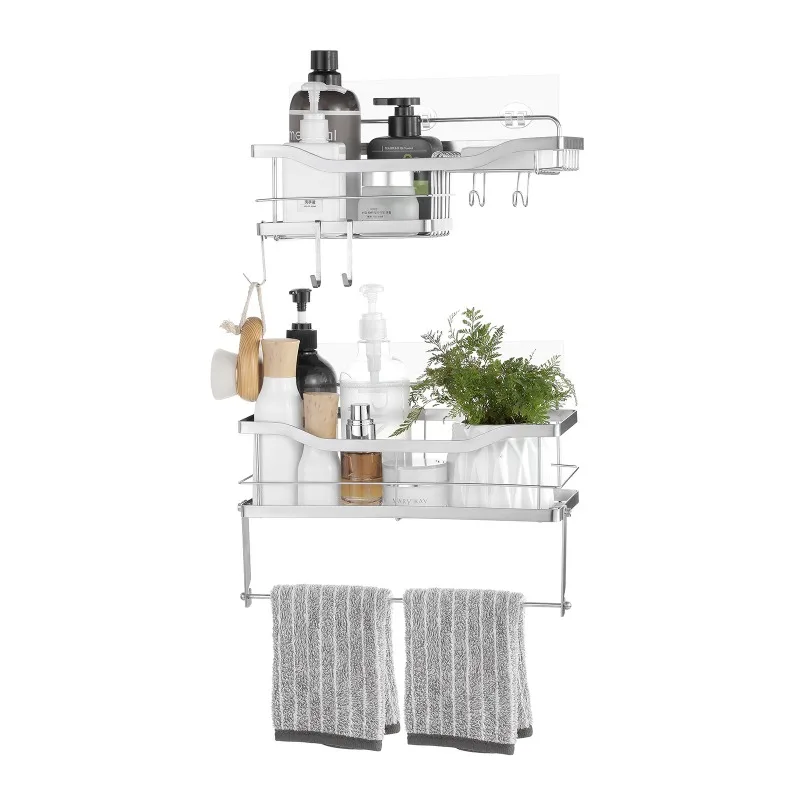 Bathroom rack Wall-mounted non-punching shelf Toilet Bathroom corner rack Toilet Bathroom cosmetics storage frame