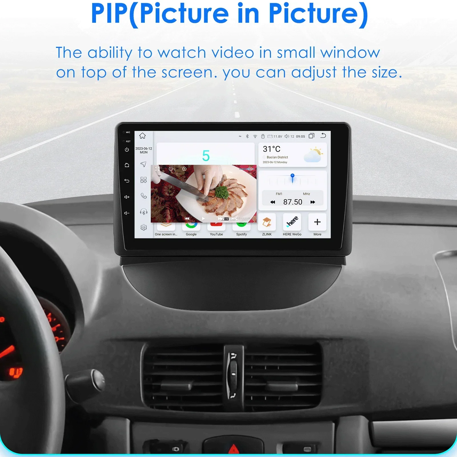 Hizpo Car Intelligent Systems Carplay Android Car Radio for Renault Symbol 2003-2008 Multimedia Video Player WIFI 7862 Autoradio