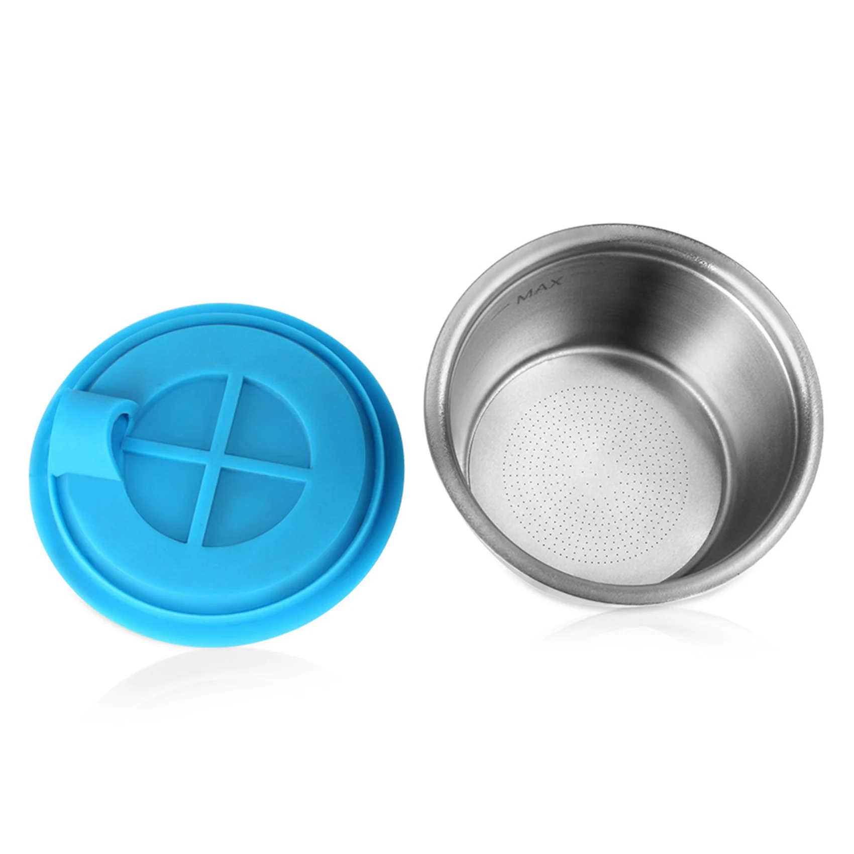 Cápsula reutilizável A38T-2X para Dolce-Gusto, filtro de café em aço inoxidável para conjunto Nescafé/Dolce-Gusto (com colher e escova)