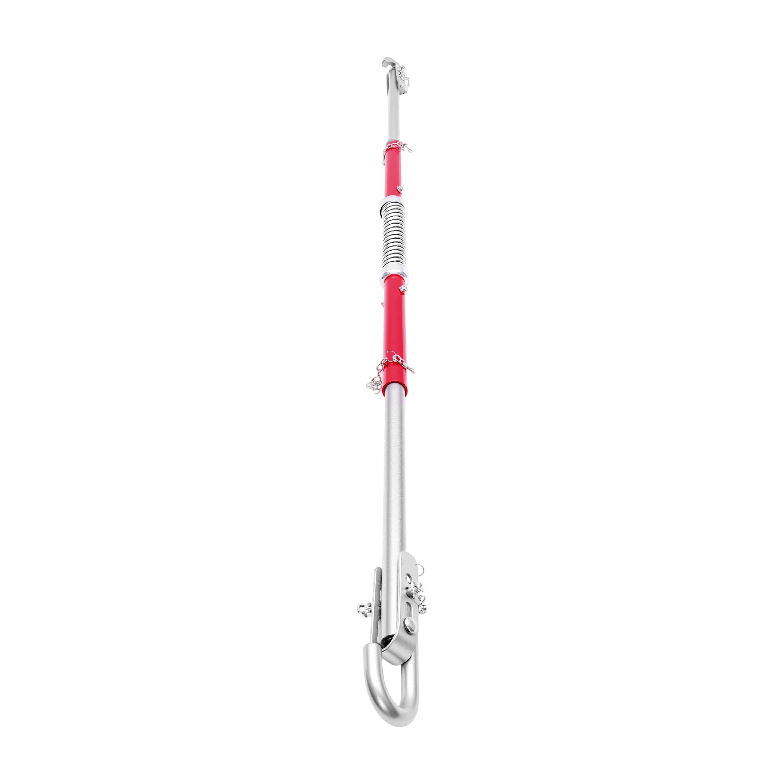 Barre de remorquage robuste de 3 tonnes avec amortisseur à ressort, barre de récupération de véhicule, barre de traction détachable en 3 sections de 6,07 pieds pour voitures, SUV, berlines, rouge avec sac de transport