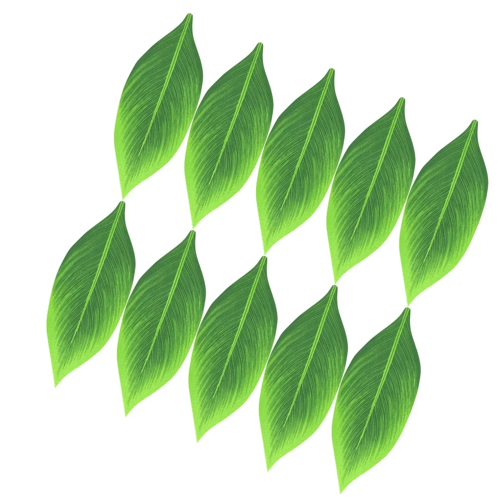 20 قطعة من أوراق الاستوائية الاصطناعية لتزيين المنزل بنفسك لوازم الحفلات أوراق خضراء وهمية نبات محاكاة #2