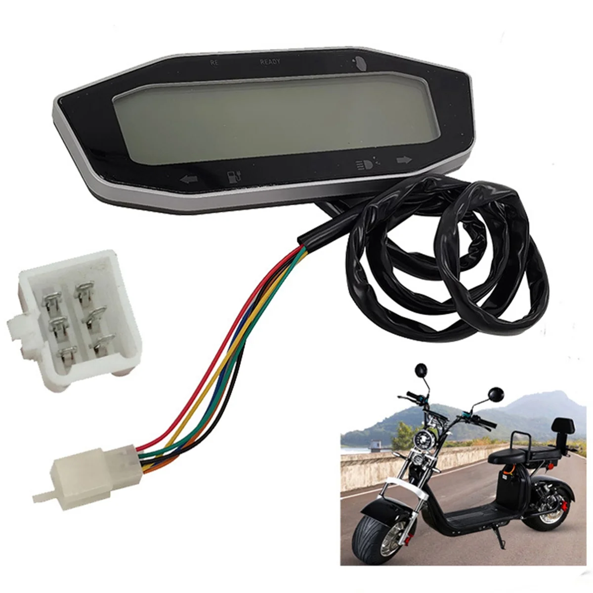 Electric Scooter 60V 72V O eter Battery Power Display Spee eter Gear Table for Citycoco Scooter Accessories