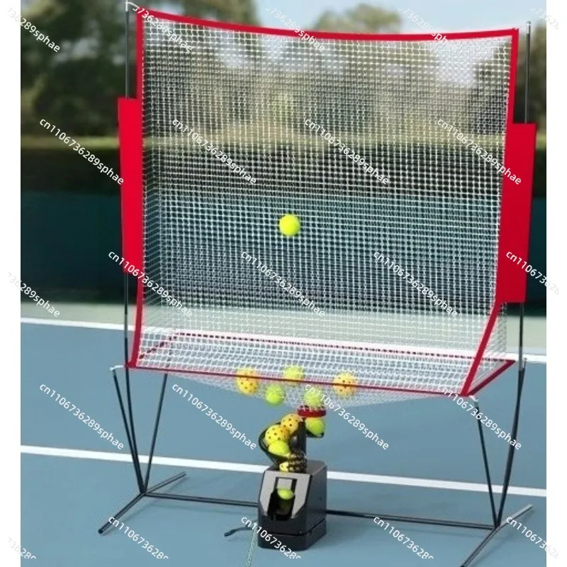 Macchina per lanciare palline da tennis, persona singola con pratica di rete di cattura, macchina per servizio autonomo per attrezzature da allenamento