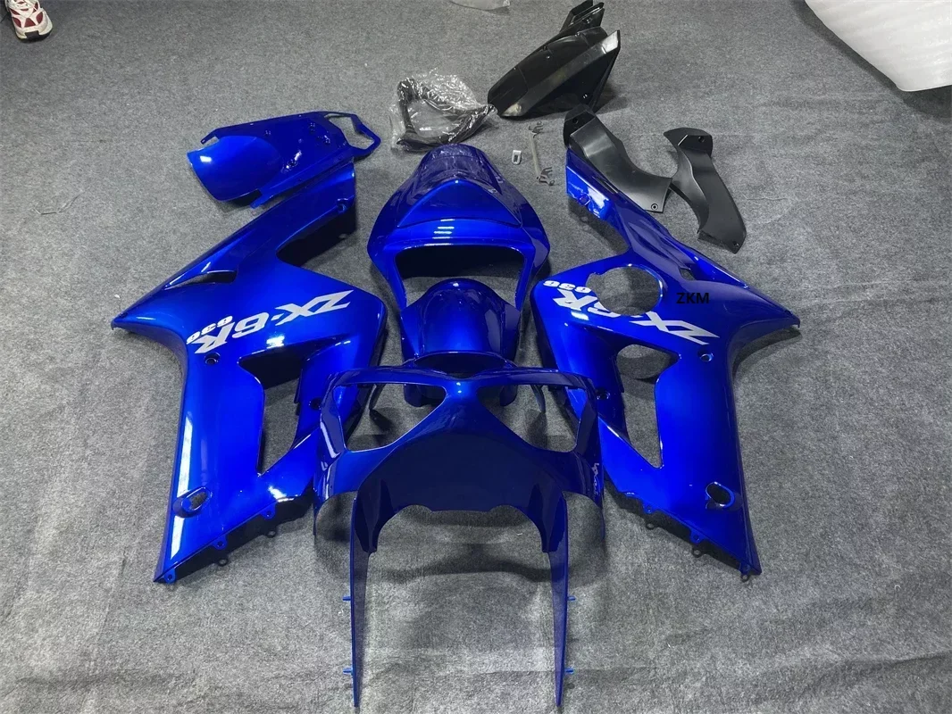 

for 636 Zx-6r 2003 - 2004 Motorcycle Fairing for Kawasaki Zx6r 2004 Black Fairings for Kawasaki Zx6r 03 Body Kits Unpainted