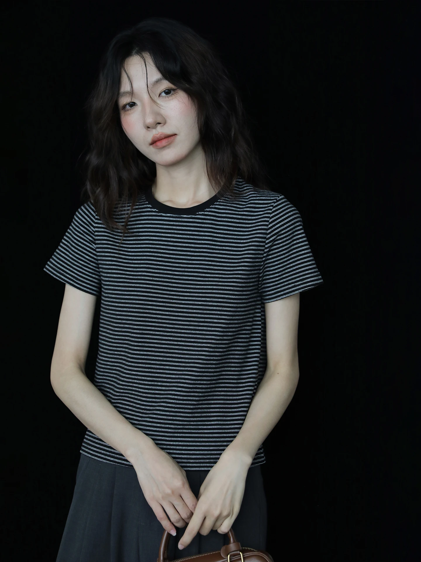 

Женская мягкая хлопковая футболка Bla Thiened Floing Commute Slim, простая, универсальная, для лета