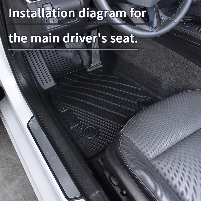 All Weather Full Set 5D 3D TPE Car Carpet Floor Mats Easy to Clean Wear-resistant Designed for Pentium T55 - Image 2