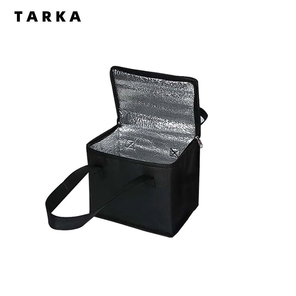 TARKA  Folding Picnic Cooler Bag Thermal Bag Drink Carrier Insulated Bags Beer Delivery Bag Insulation Camping Picnic Ice Pack