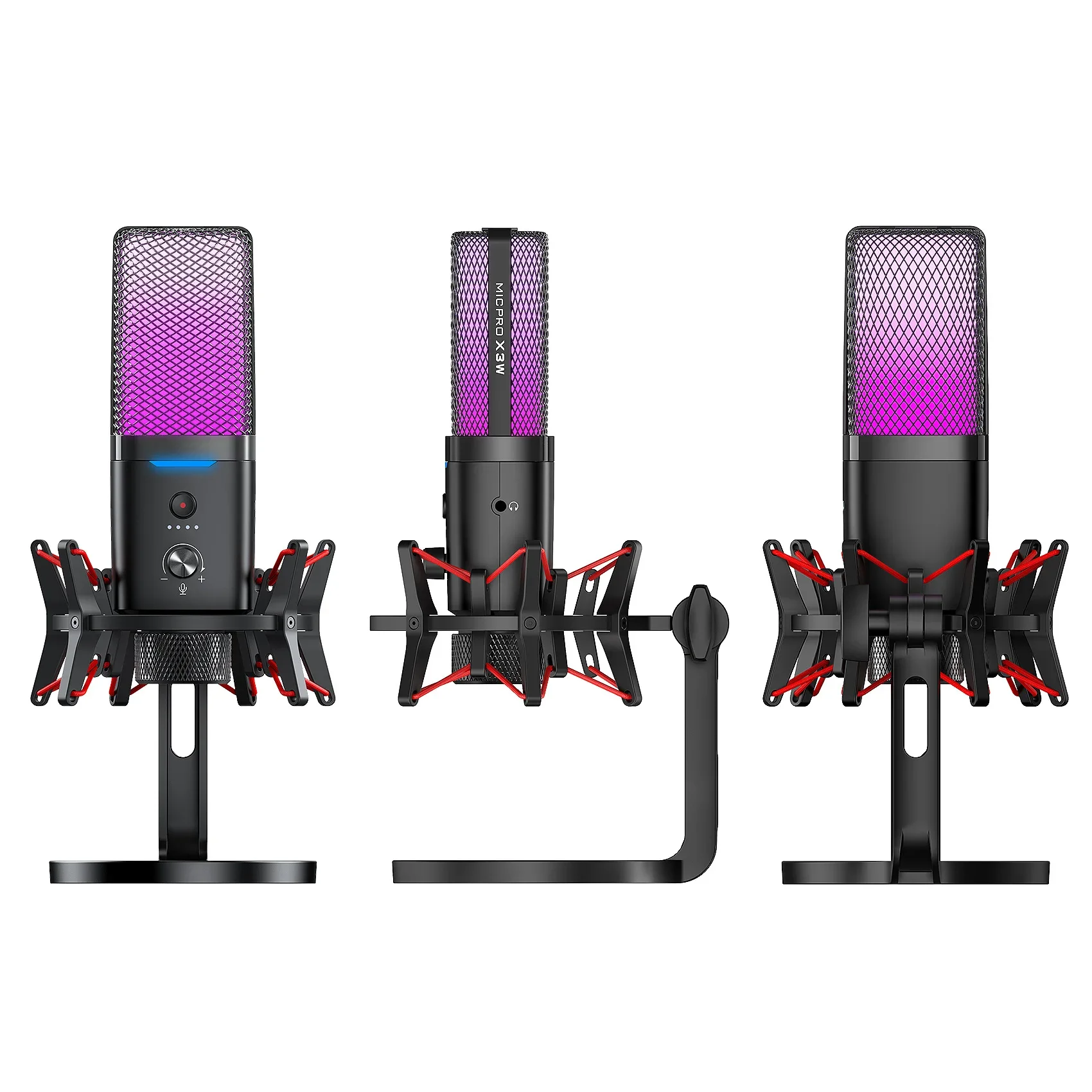 Wireless wired dual mode, gaming e-sports desktop noise reduction microphone