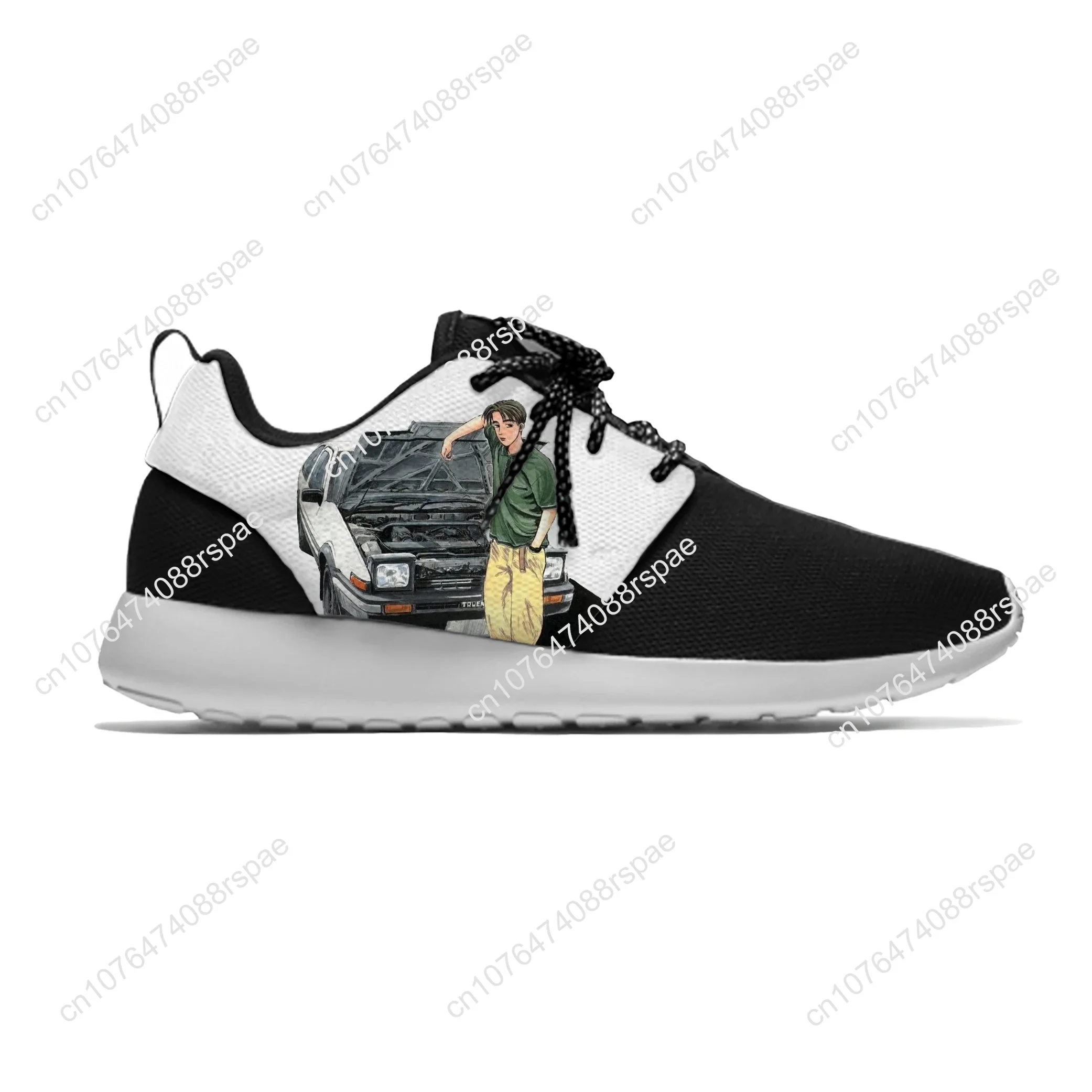 Baskets légères respirantes décontractées pour hommes et femmes, chaussures de sport Anime Manga Gland 86, chaussures de course, impression 3D, initiales D, mode amusante