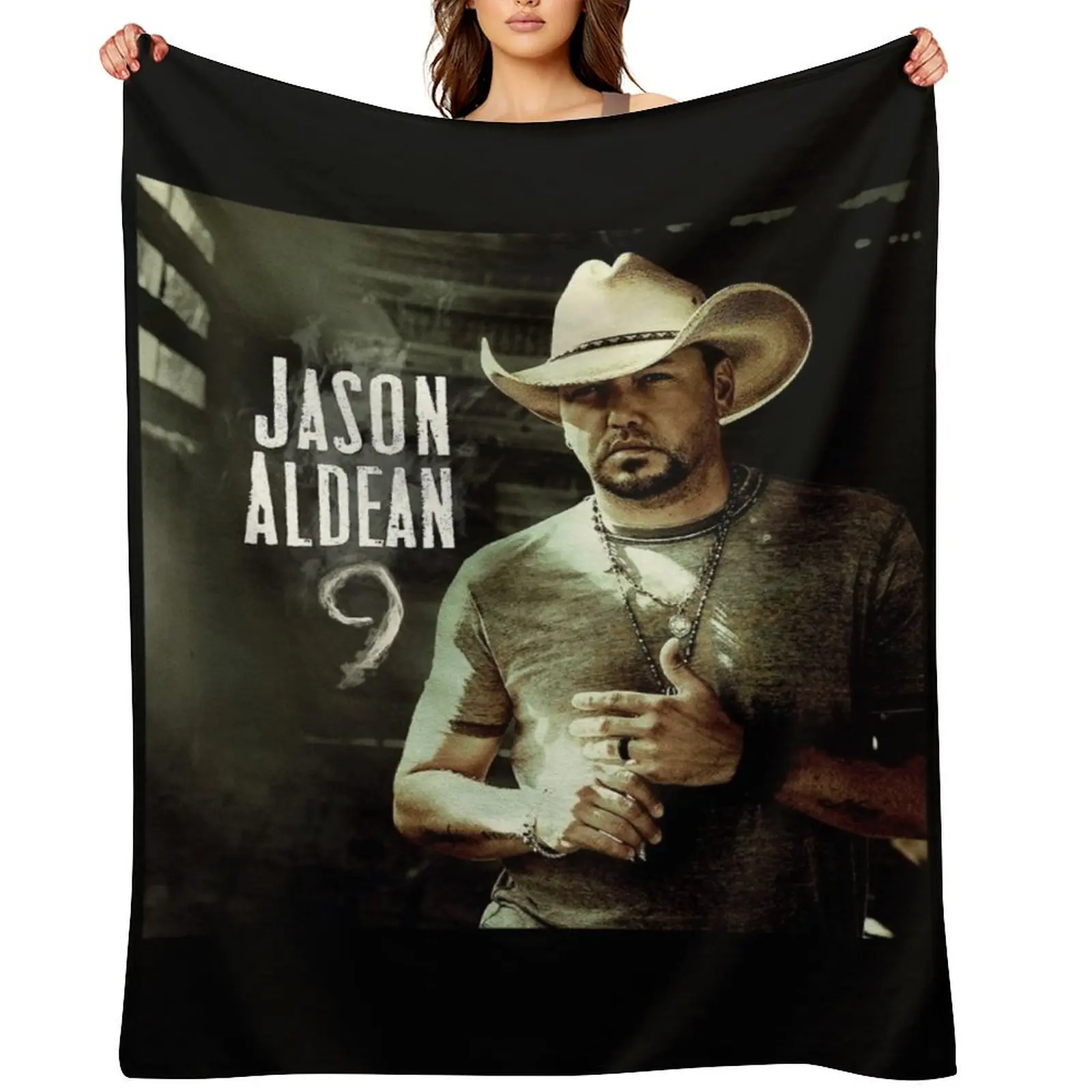 

Jason Aldean 9 Throw Blanket Cute valentine gift ideas Decorative Sofa Heavy Blankets