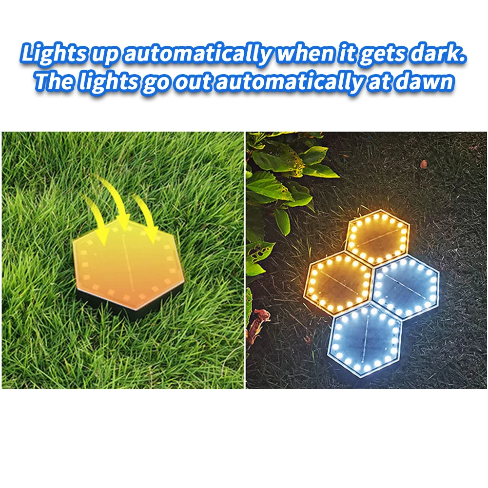 Impermeável Solar Power Ground Plug Lights Outdoor Pathway Light Indução automática Lâmpada de assoalho decorativa para quintal, rua, jardim