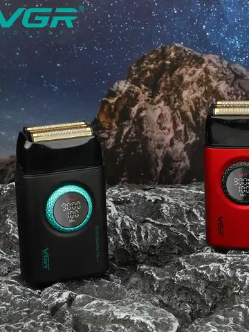 VGR 하이 엔드 남성용 면도기 합금 왕복 3 블레이드 면도기 LED 지능형 디지털 디스플레이 9000 속도 헤어 트리머 V-378 VGR 하이 엔드 남성용 면도기 합금 왕복 3 블레이드 면도기 LED 지능형 디지털 디스플레이 9000 속도 헤어 트리머 V-378