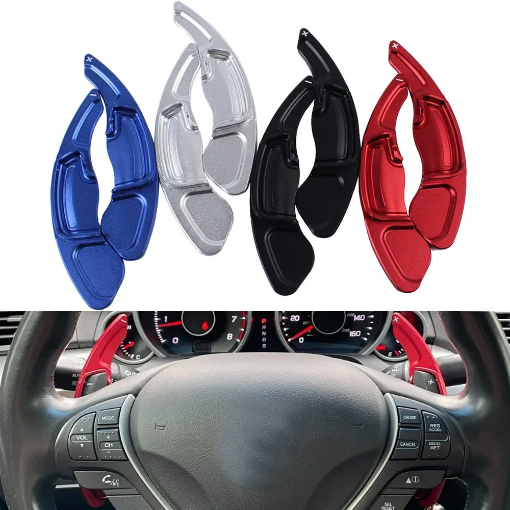 

Car Steering Wheel Paddle Shifter Extension For Acura TLX ILX TSX MDX RDX Honda Accord 8th Gen Odyssey Aluminum DSG Stickers