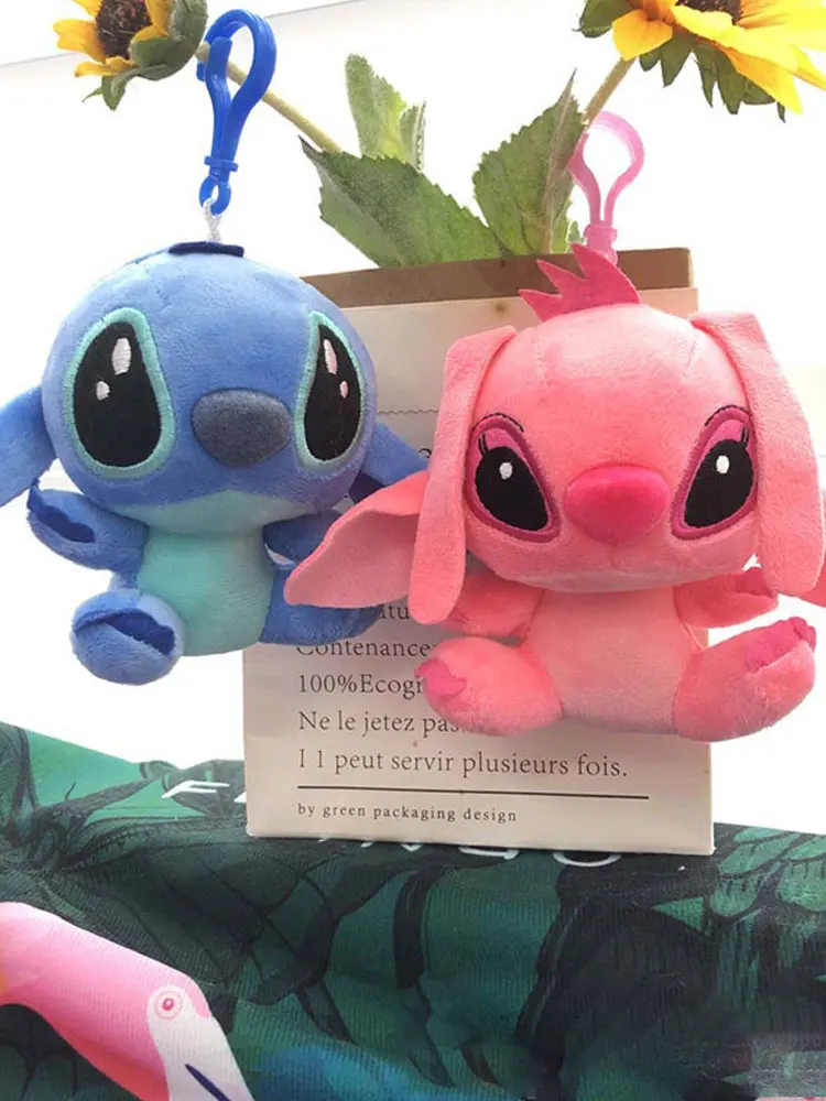 10CM Disney Toy Story wetch breloczki Kawaii Anime zabawki Lilo & Stitch wisiorek kreskówka wypchany Anime Anime breloczek do kluczy zabawki