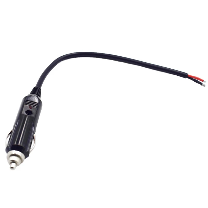 

New 1PC 15cm 12V-24V Auto 10A Male Car Cigarette LED Socket Plug Connector Adapter Power Charger Fit Most Vehicles