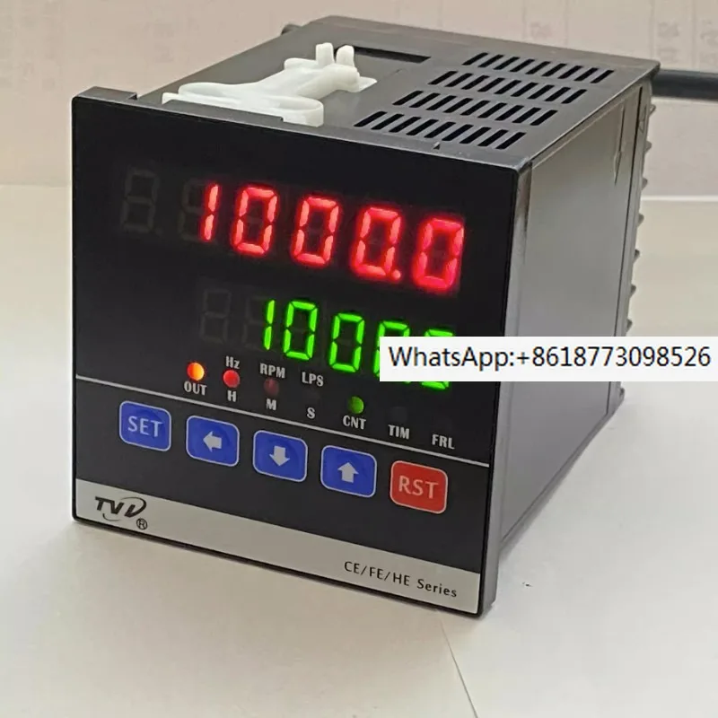 

Taiwan TVV dual digital display timer frequency meter pulse counter CE7-P61A meter counter can be equipped with encoder