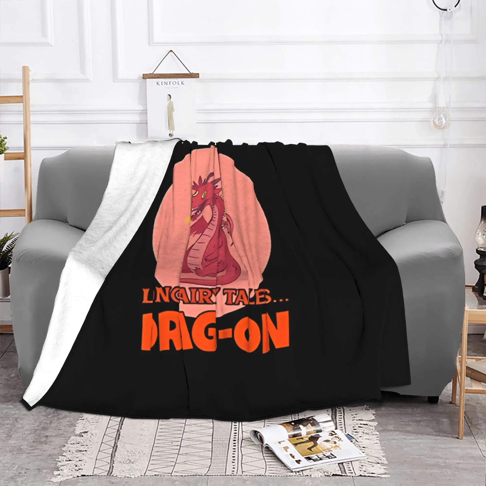 1PC Fairy Dragon Tales home room decorations Winter Blankets for Adults Bedding Home Interior Sofa Knee
