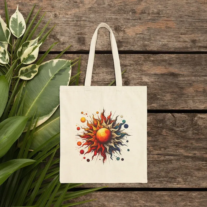 Sun Canvas Tote Bag… - image