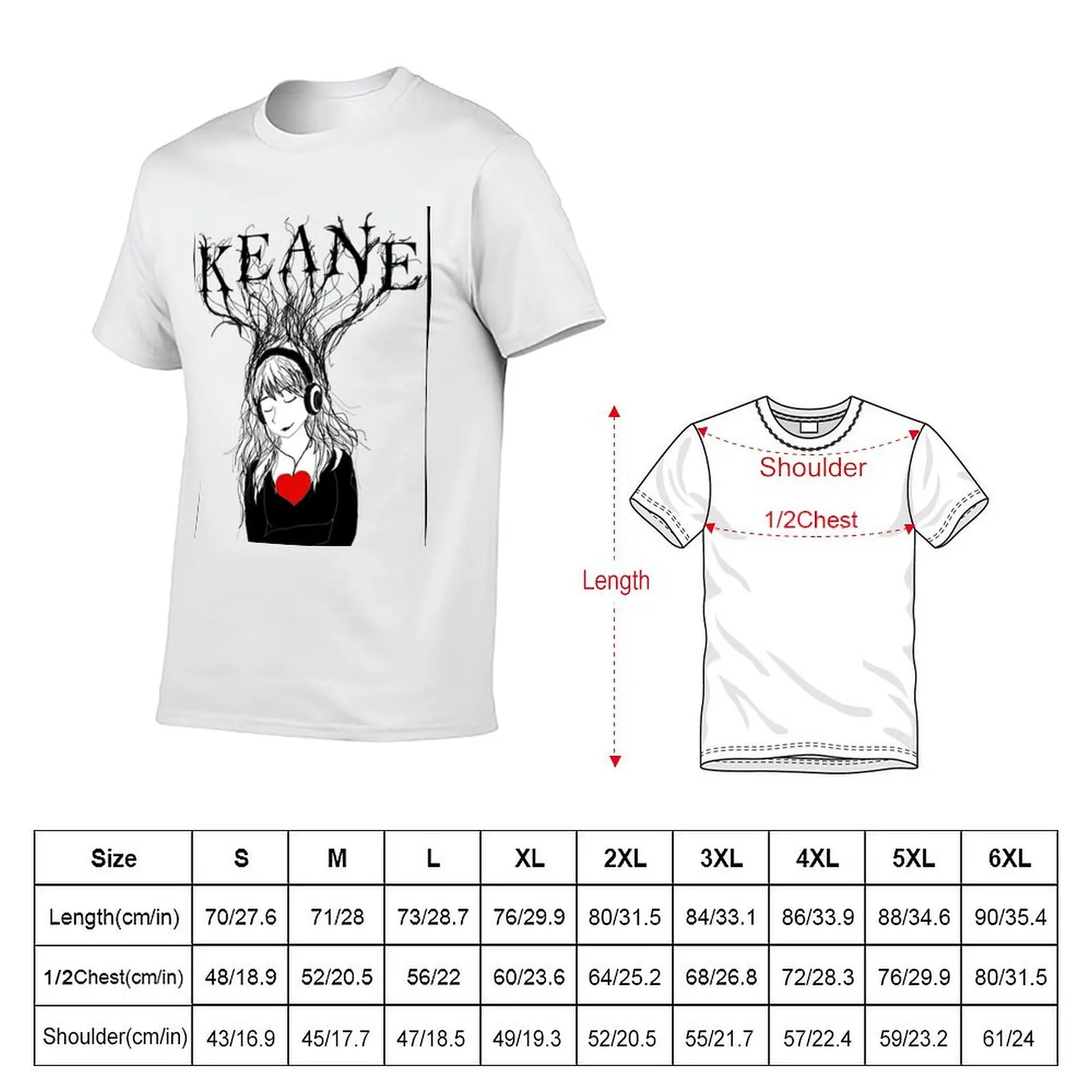 Dream Tree of Keane T-Shirt Large Size Casual Tee Shirt