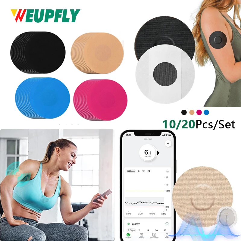 10/20PCS Libre 1/2/3/Pro Sensor Covers Waterproof, Non-Fraying, Continuous Glucose Monitor Patch, Libra Sensor Protection Covers