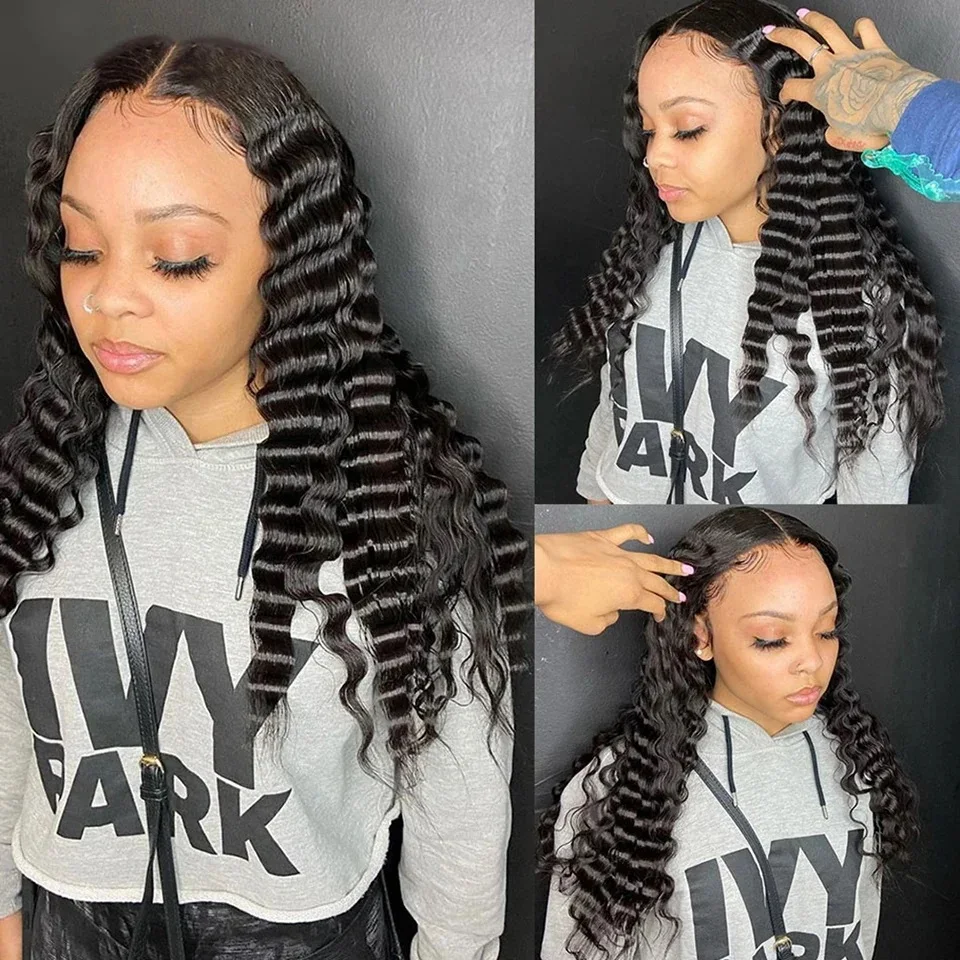 6x6 Lace Closure Loose Deep Wave Free Part Remy Virgin Human Hair Extensions Natural Black Color 6x6 Virgin Human Hair Lace Closures Loose Deep Closure Free Part Soft and Silky Natural Hairline Pre Plucked With Baby Hair Unprocessed Human Hair Pieces
