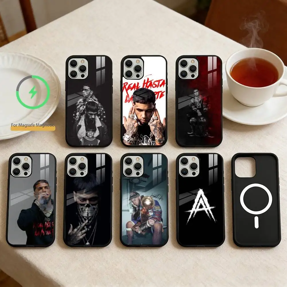 

Rapper A-Anuel AA Phone Case For iPhone 14,16,15,13,17,12,Plus,Pro,Max Magnetic For Magsafe Frosted Cover