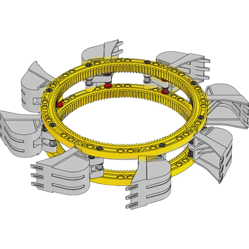 Technischer 1/4 Kreis Zahnstangen ring 24121 43038 24120 Ziegel teile passen 42055 Baggers chaufelrad bagger Bausteine Spielzeug