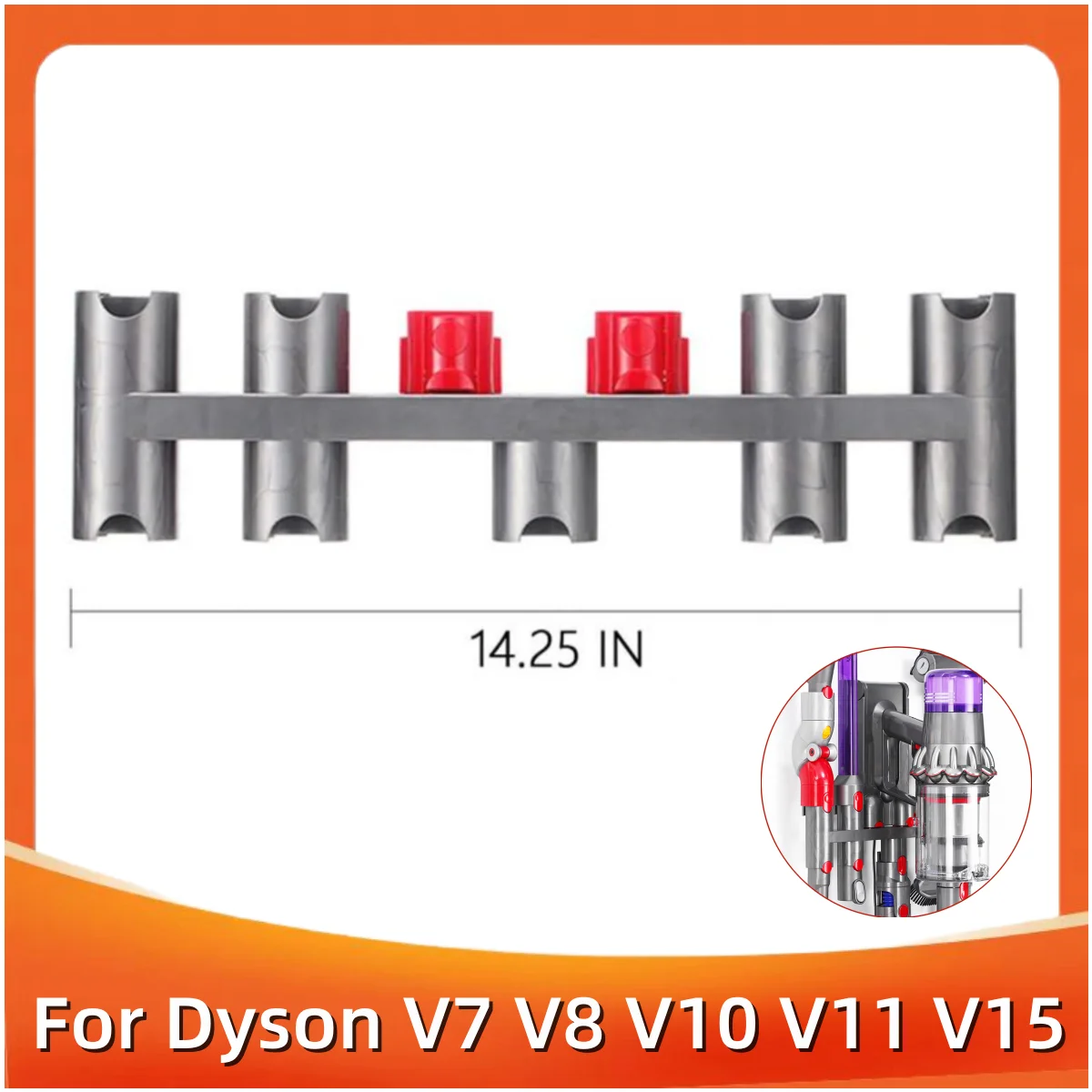 For Dyson V7 V8 V10 V11 V15 Vacuum Cleaner Place Brush Head Nozzle Cleaning Accessories Bracket Storage Shelf Tools Holder