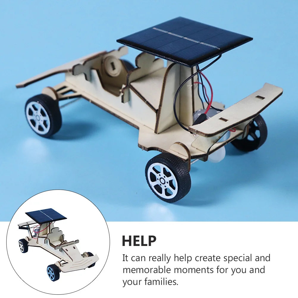 

1 set 1 Set Solar Powered Diy Car Kit Educational Assembled Solar Energy Vehicle For Children’S Hands-On Learning
