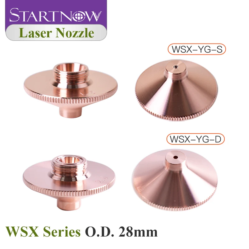

Startnow Laser Nozzle For WSX Precitec HANS Laser Cutting Heads Easy to Install Precision manufacturing High quality Jet Nozzle